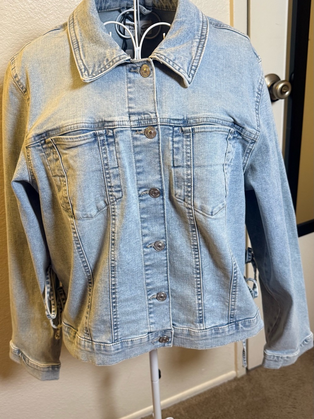 Nicole Miller Light Wash Denim Jacket